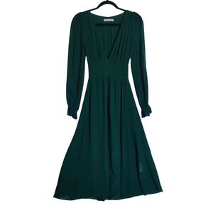Reformation Dark Green Maxi Dress